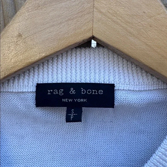 rag & bone White Knit embroidered cardigan - Picture 3 of 7